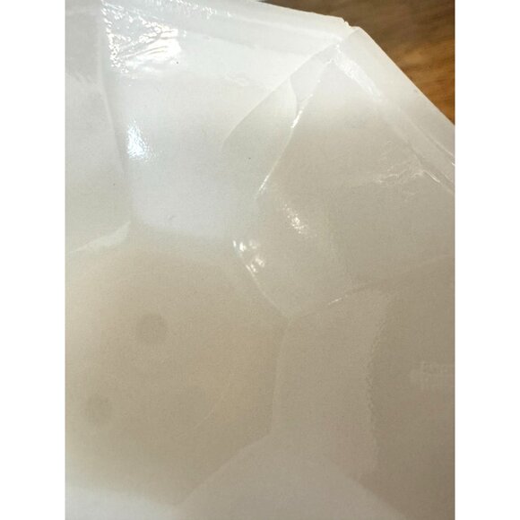 Vintage Milk Glass Covered Dish Pair With Grape Pattern By Anchor Hocking & Indi - Picture 12 of 16